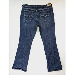 Levis 33X32 Women's 515 Bootcut Blue Denim Egyptian Cotton Logo Jeans Size 16M
